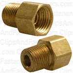 Brass Male Connector 1/4" Tube Size 1/8" Pipe Thread