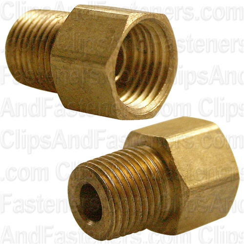 Brass Male Connector 1/4" Tube Size 1/8" Pipe Thread