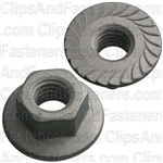 5/16"-18 USS Spin Lock Nuts With Serrations 13/16" Flange