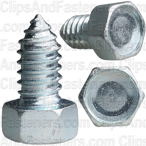 3/8" X 3/4" Indented Hex Head Tapping Screws Zinc