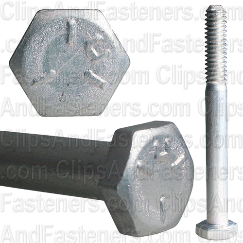 1/4-20 X 2 1/2 Grade 5 Cap Screw Zinc