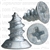 #4 X 1/4" Phillips Flat Head Tapping Screw Zinc