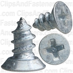 #4 X 1/4" Phillips Flat Head Tapping Screw Zinc