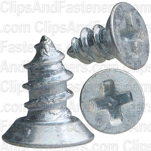 #4 X 1/4" Phillips Flat Head Tapping Screw Zinc