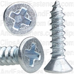 #4 X 1/2" Phillips Flat Head Tapping Screw Zinc