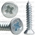 #4 X 5/8" Phillips Flat Head Tapping Screw Zinc