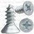 #8 X 1/2" Phillips Flat Head Tapping Screw Zinc