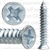 #8 X 1" Phillips Flat #6 Head Tapping Screw Zinc