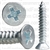 #8 X 1" Phillips Flat Head Tapping Screw Zinc