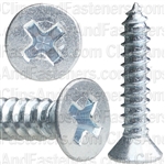 #10 X 1" Phillips Flat Head Tap Screw Zinc