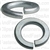 #10 (3/16") Grade 5 Spring Type Lock Washer Zinc