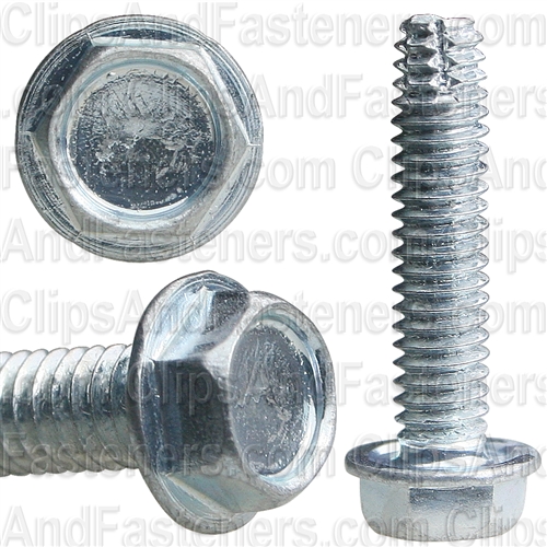 8-32 X 3/4 Hex Washer Head Thread Cutting Screws Zinc