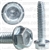 1/4-20 X 1-1/4 Hex Washer Head Thread Cutting Screws Zinc