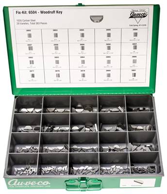 383 Piece Woodruff Key Kit