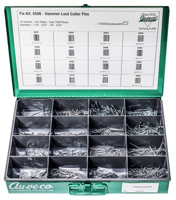 1500 Piece Hammer Lock Cotter Pin Kit