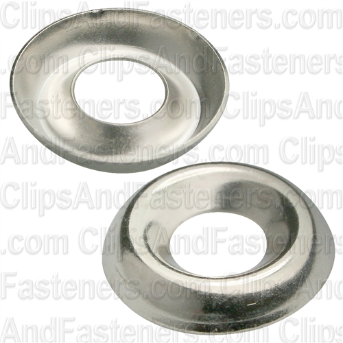 #12 Ctsk Brass Finishing Washer Nickel