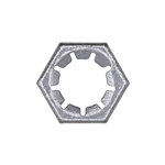 Hex Lock Nut 1/2-20 3/4 Hex Zinc