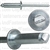 3/16" All Steel Panel Blind Rivets 3/8"-1/2" Grip (1000) Dome