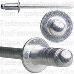 1/8" All Aluminum Panel Blind Rivets 1/16"-1/8" Grip (1000) Dome