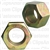 1/2-20 Gr 8 Hex Nut Zinc High Alloy