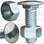 7/16"-14 X 1-3/8" Stainless Capped Bumper Bolts W/Nuts