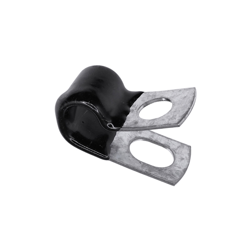 Closed Clamp 1/4 Small- Galvanized Vinyl Coated