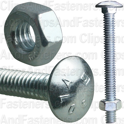 1/4 X 2 1/2 Carriage Bolt Zinc