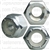 1/4"-28 SAE Nylon Insert Lock Nuts Grade 2 Zinc