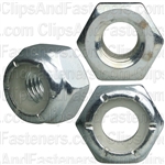 1/4"-28 SAE Nylon Insert Lock Nuts Grade 2 Zinc