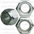 7/16"-14 USS Nylon Insert Lock Nuts Grade 2 Zinc