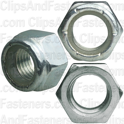 7/16"-20 SAE Nylon Insert Lock Nuts Grade 2 Zincc