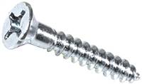 10 X 1 1/4 Phil Flat Hd Wood Screw Zinc