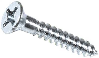 10 X 1 1/4 Phil Flat Hd Wood Screw Zinc