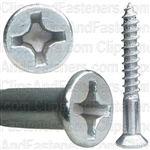 10 X 1 1/2 Phil Flat Hd Wood Screw Zinc