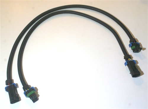 2 Front Oxygen O2 Sensor Extension Cables 24" GM Corvette C6 LS2 LS3 LS7