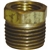 5 1/2" x 3/8" Pipe Thread Bushing Brass Fitting