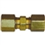 (1) 3/16" Solderless Compression Union Brass Fitting