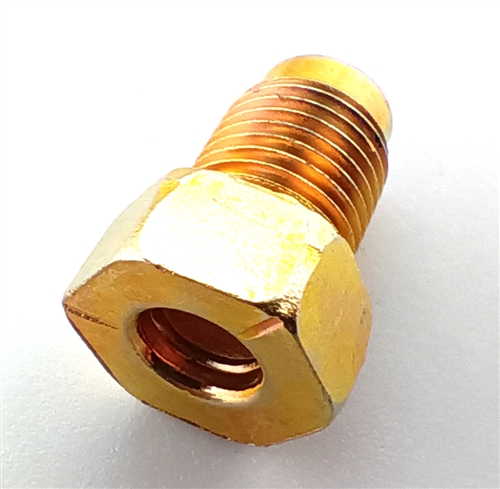 5 Bubble Flare Tube Nut 3/16" x 10mm x 1.0 Gold