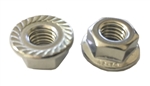 M 8 - 1.25 Hex Flange Nut with Serrations A2 Stainless