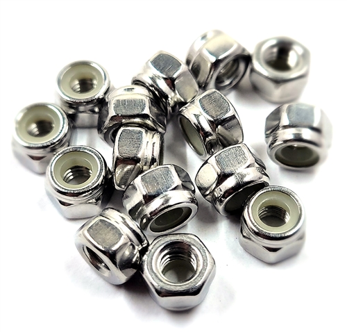M4-.70 Nylon Insert Lock Nuts A2-70 Stainless
