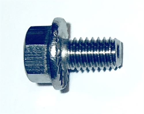 (10) 3/8-16 X 5/8 Hex Flange Bolts With Serrations 18-8 Stainless