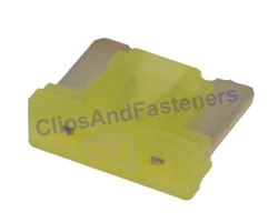 Low Profile ATM Mini Fuse - 20 Amps Yellow