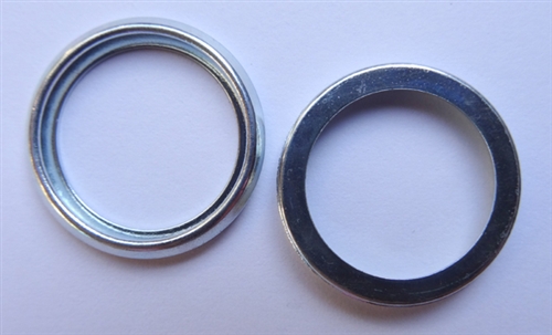 Steel Crush Washer 16mm I.D. 21mm O.D. 2.5mm Thick