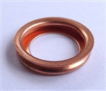 Copper Crush Washer 11mm I.D. 17.5mm O.D. 3mm Thick