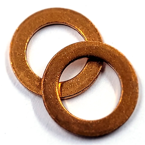 Copper Drain Plug Gasket 6mm X 10mm X 1.0mm