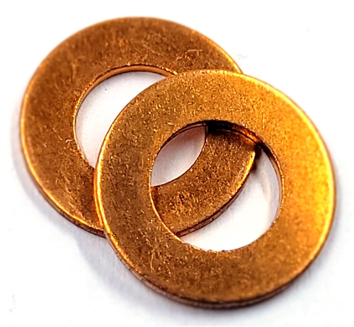 Copper Drain Plug Gasket 6mm X 12mm X 1.0mm