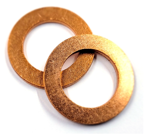 Copper Drain Plug Gaskets 10mm X 16mm X 1mm