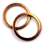 Copper Drain Plug Gaskets 12mm X 15.5mm X 1.5mm