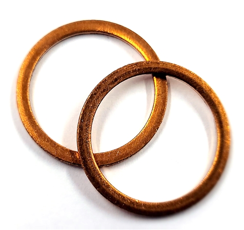 Copper Drain Plug Gaskets 16mm X 20mm X 1.5mm