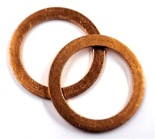 Copper Drain Plug Gaskets 16mm X 22mm X 1.5mm